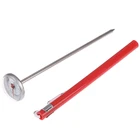 Почвенный термометр со стволом из нержавеющей стали, 0-100 градусов, диапазон Цельсия, для грунтового компоста, Садовые принадлежности