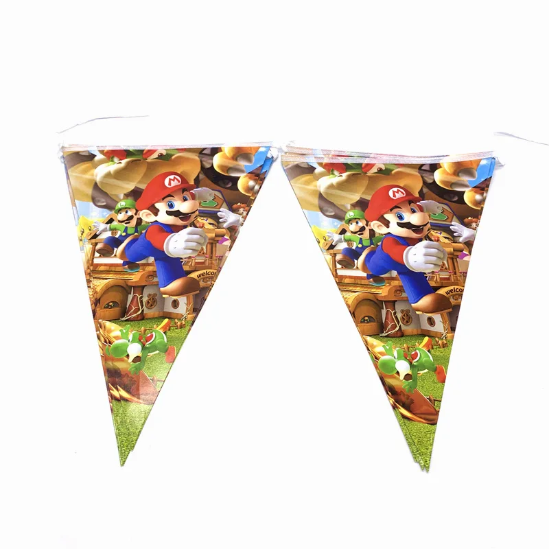 81 шт./компл. Super Mario Bros одноразовые скатерти чашки тарелки и соломки салфетки Mario Bros костюм для празднования дня рождения столовые приборы