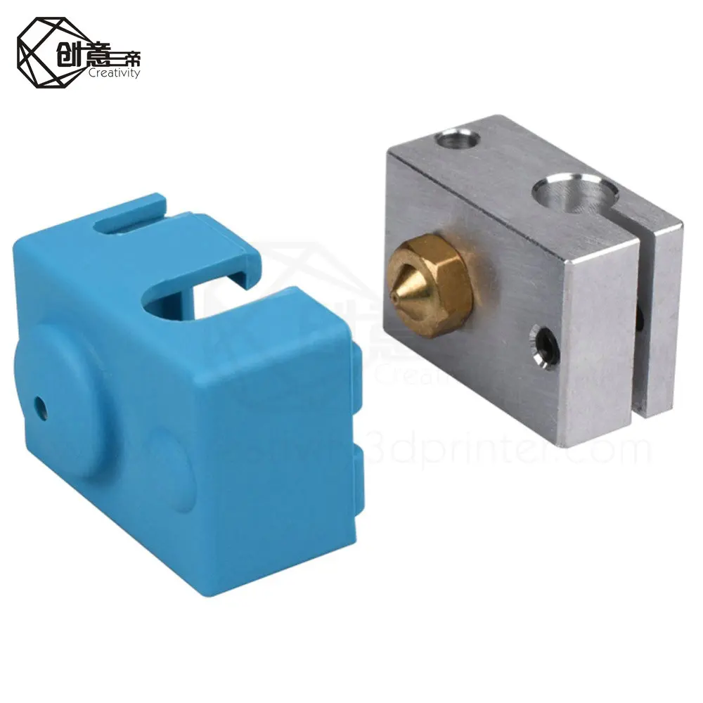 Силиконовый чехол для E3D V6 нагревательный блок 3D части принтера алюминиевый