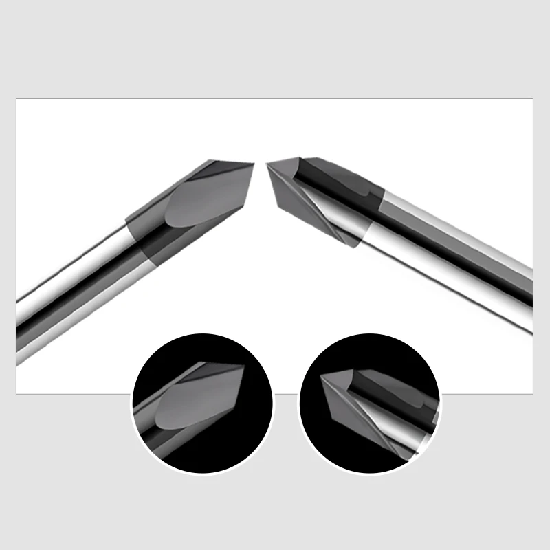 VACK Endmill Alloy Carbide Cnc Cutter Chamfering Milling 60 90 120 Degree Coated 3 Flute Chamfer End Mill | Инструменты