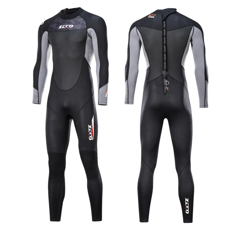 ZCCO 3MM neoprene Wetsuit Men women Scuba deep diving suit spearfishing Snorkeling Surfing one piece set Cold-proof swimsuit