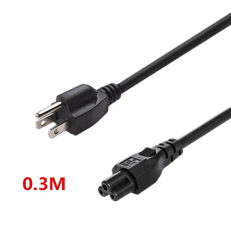 Американский 3-контактный сетевой кабель переменного тока американский
