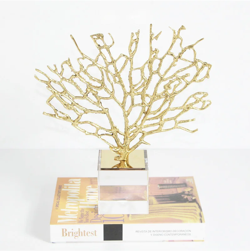 

Nordic Marble All Copper Home TV Cabinet Wine Cabinet Art Decoration Tree Decoration