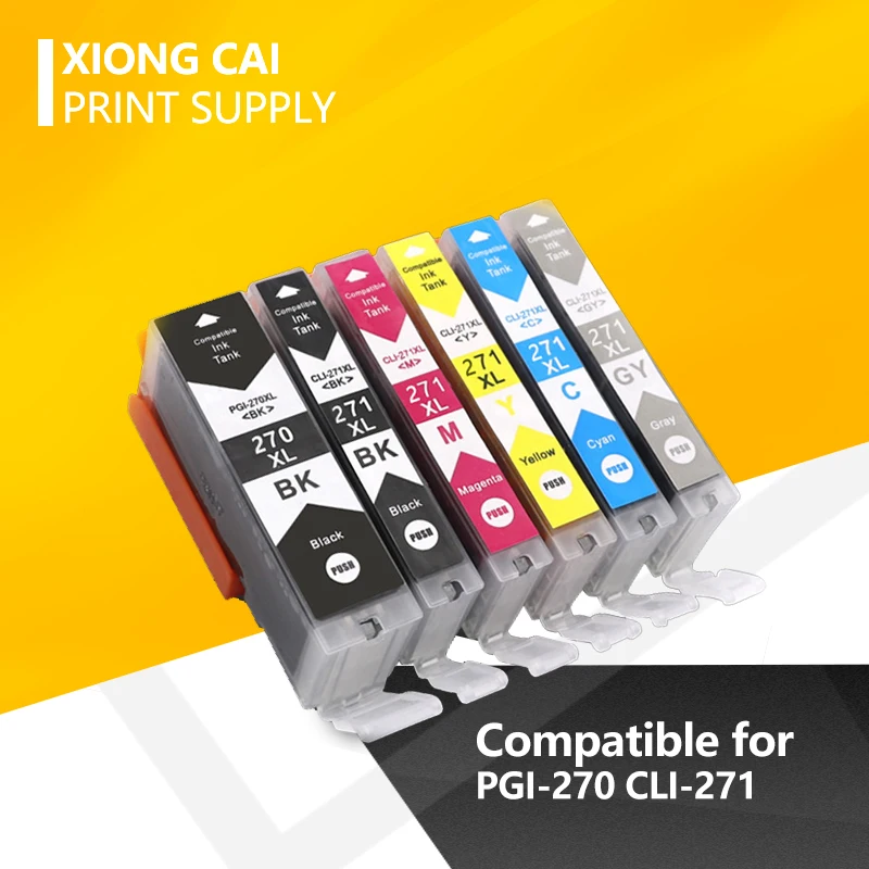 Чернильный картридж совместимый с Canon Φ 270 271 для принтера PIXMA MG5720 MG6820 MG7720