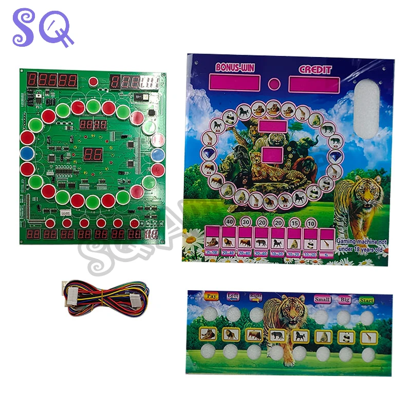 Slot machine Casino Poker Game Motherboard coin jackpot With acrylic color board and cable for Gambling cabinet Machine