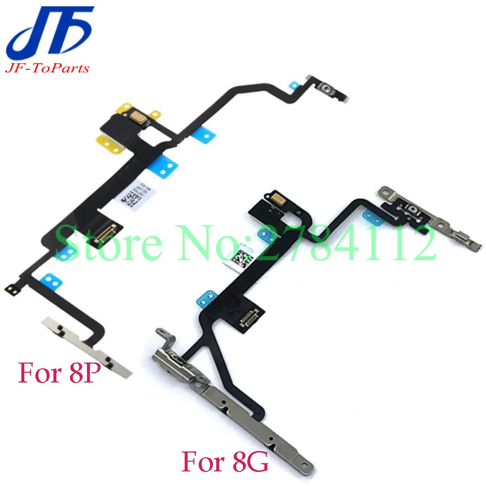 10 шт. гибкий кабель питания для iPhone 8 Plus 8G P X Xs Max ВКЛ./ВЫКЛ. Управление громкостью с