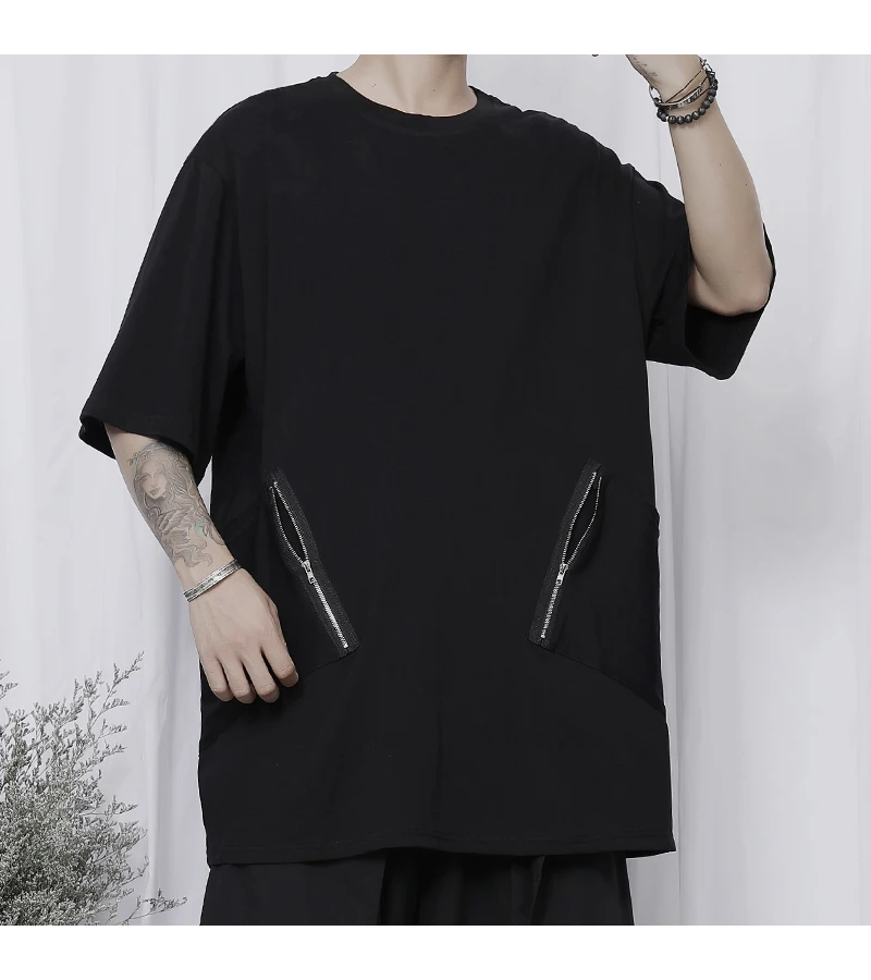 Новая футболка с коротким рукавом черная приталенная летняя новая мужская