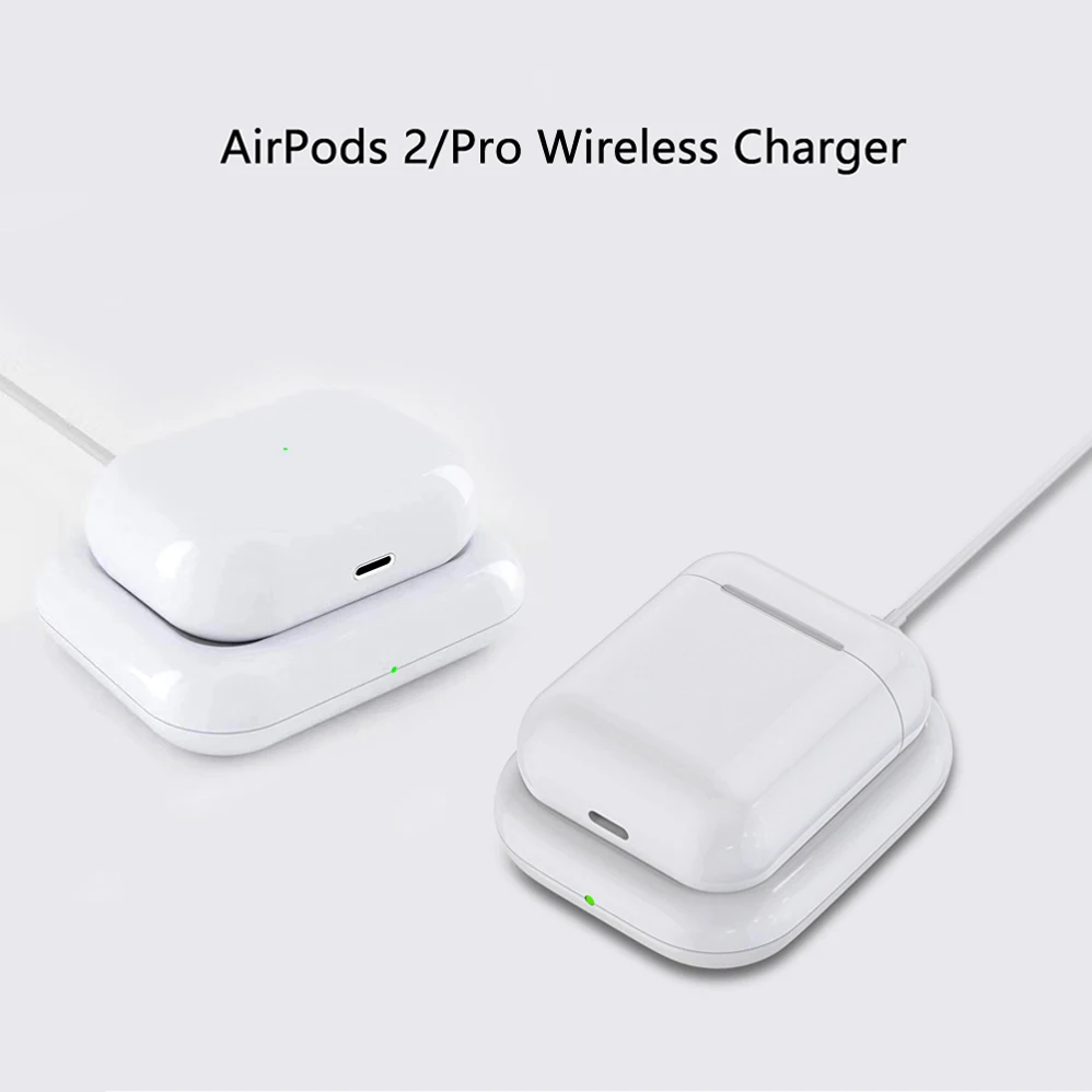 Быстрое беспроводное зарядное устройство док-станция для Apple Airpods 2 3 AirPods Pro iPhone 8Plus X XS XR Xs 11 макс. гарнитура Быстрая зарядка коврик