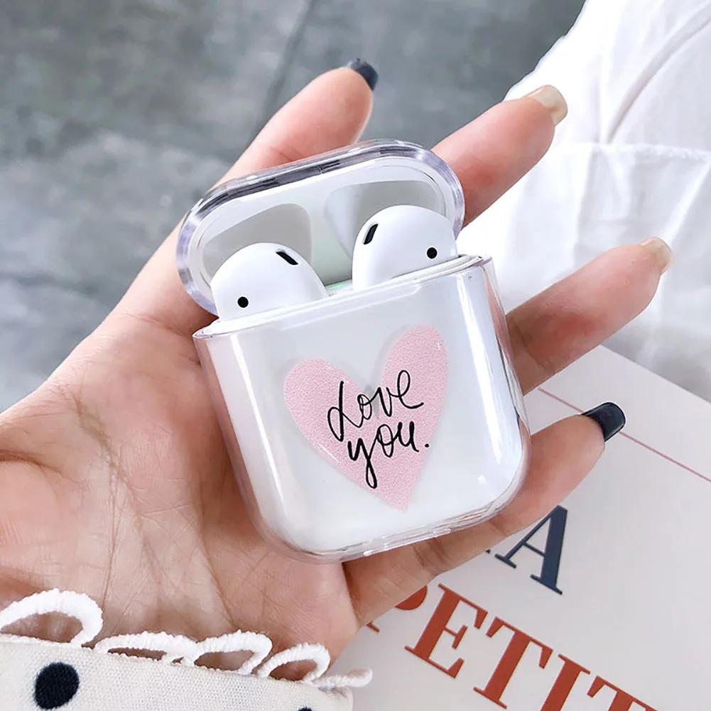 Модный мультяшный Прозрачный чехол для беспроводных наушников пылезащитный