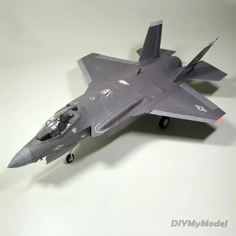 

1:33 U.S. F-35 II Lightning Fighter DIY 3D Paper Card Model Building Sets Construction Toys Educational Toys Military Model