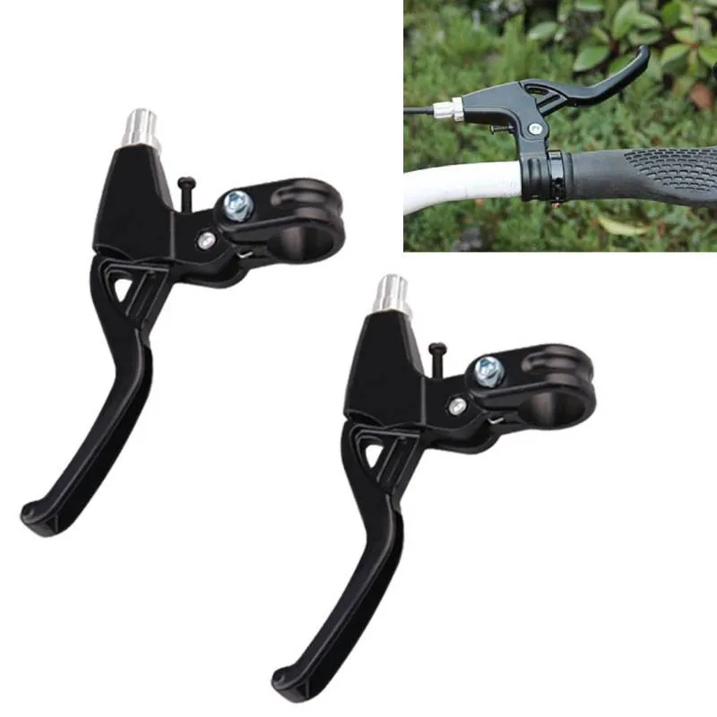 

Aluminum Alloy Bike Brake Levers 2-finger Bicycle MTB V-Brake Blue/Silver/Red/Black