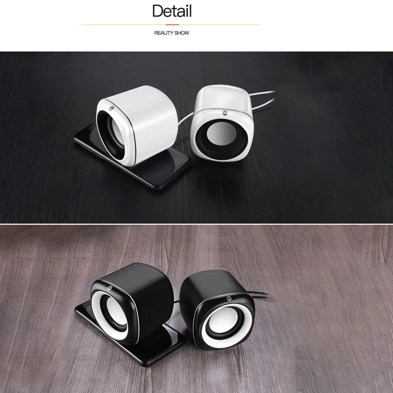 Computer Speaker A1 Deep Bass Sound Loudspeaker USB Mini Audio Speakers For Laptop Notebook Desktop PC Multimedia Loudspeakers