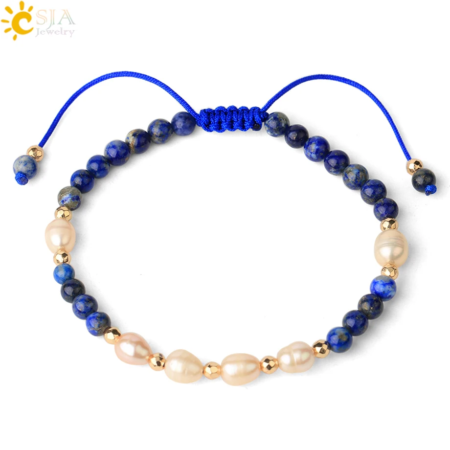 Браслет женский из натурального камня с кристаллами CSJA черный обсидиан |