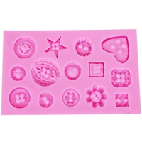 diy handmade silicone fondant mould love snowflakes stars and other 14 cake decoration baking tools