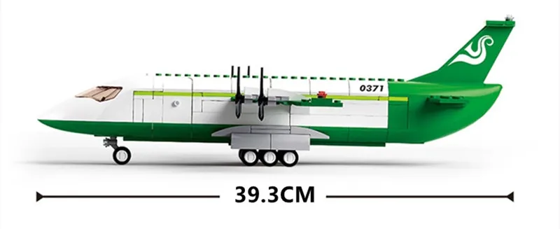 

sluban 0366 0371 City Airplane Air Bus Plane Building Blocks Sets Kit Aircraft Planes Aviation Model Bricks Educational Toys