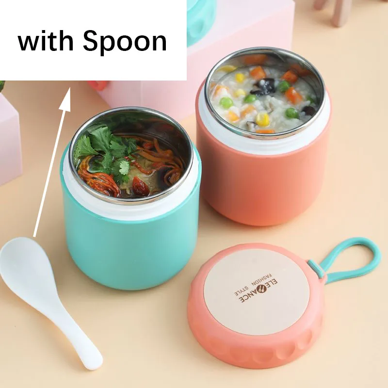 

304 Stainless Steel Insulated Lunch box Office Workers Travel Out Stewed Flask Boiled Noodles Long-lasting insulation Easy Carry