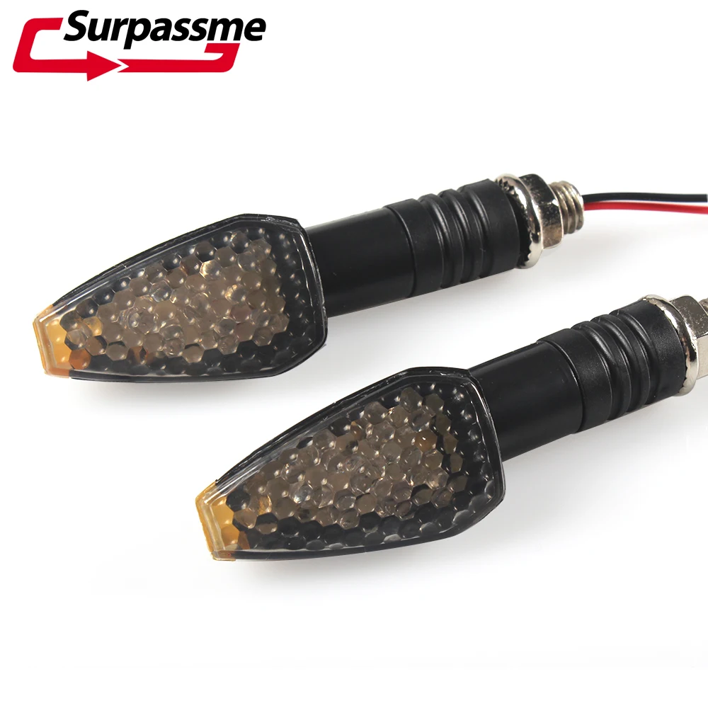 

Указатель поворота для мотоцикла, универсальный желтый светодиодный задний светильник онарь s, 12 В