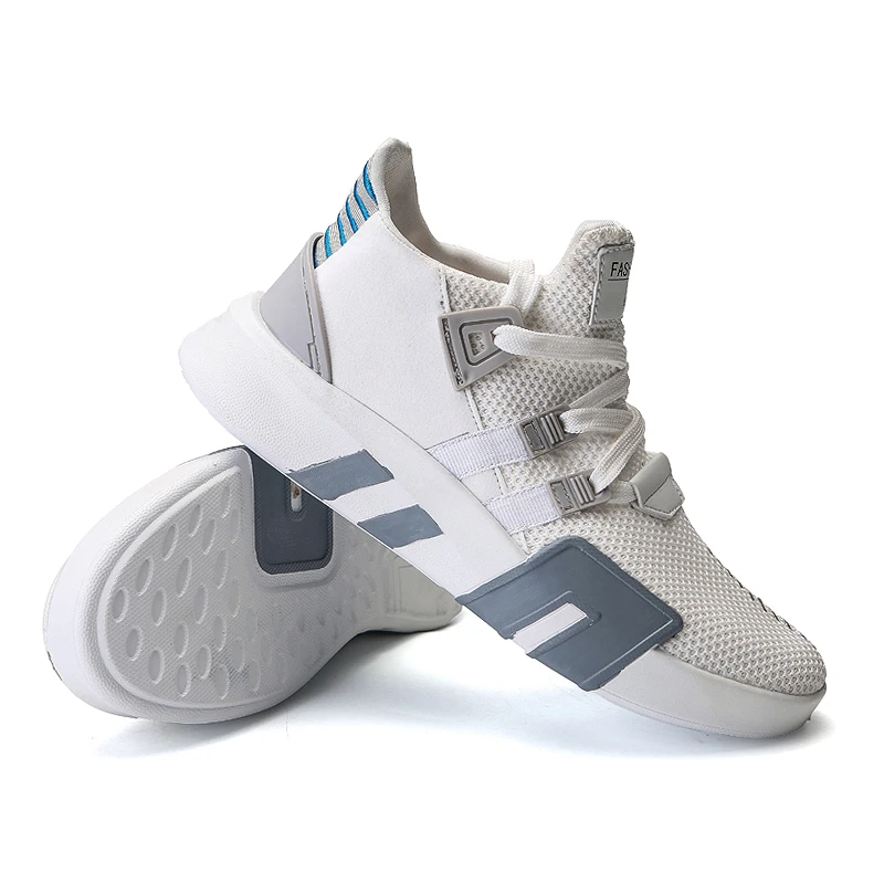 

AQLOAC Unisex Fly Weave Running Shoes Midi Cut Hit Color Mesh Women Men Casual Sport Shoes Jogging Walking Trainers