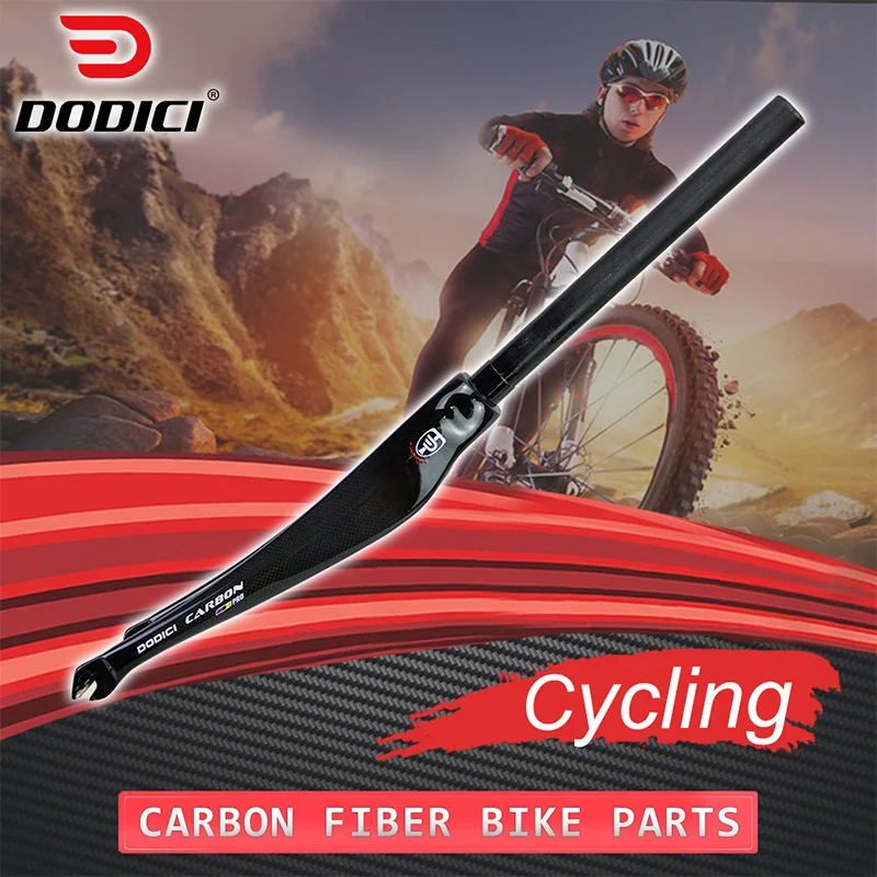 

DODICI 3k Full Carbon Fiber Road Fork 700c Bicycle Dead Speed Curved Front Fork C Brake 28.6mm Bicycle Riding Accessories