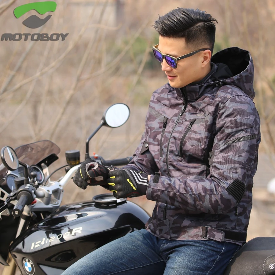 1 шт. MOTOBOY для мужчин мото бронежилет с камуфляжным принтом Водонепроницаемый