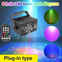 248128 patterns rgb stage light usb voice control disco light party show laser projector effect lamp for home party ktv
