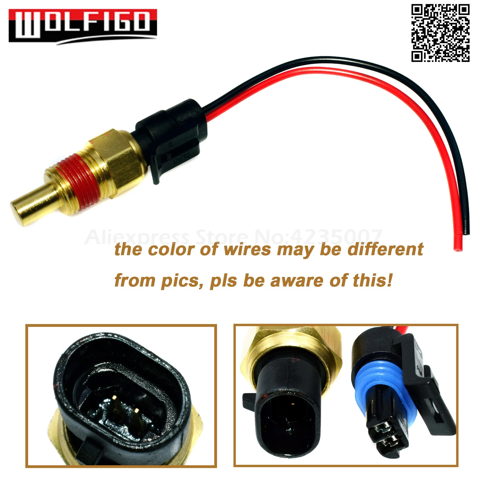 WOLFIGO Fit GMC Buick Lucerne Cadillac Jeep Chevrolet хладагент датчик температуры W/косичка 8121463120,88987993, 12146312,15326386