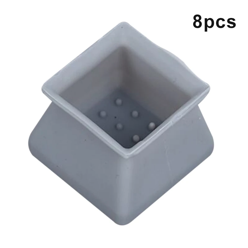 Silicone Furniture Leg Protection Cover Table Feet Pad Floor Protector Square for Home Non-slip &amp Garden Protect the chair | Мебель