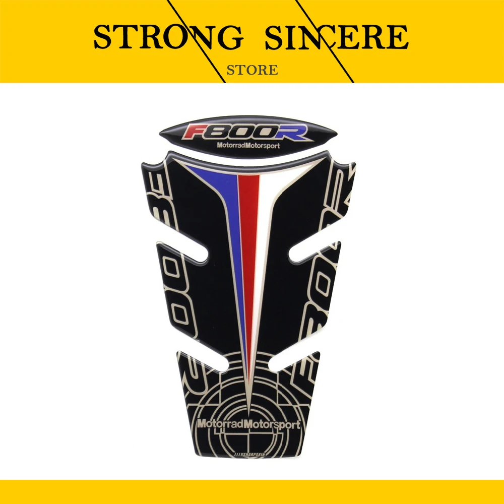 Для Мотоцикла BMW F800R F 800R 3D углеродное волокно Fishbone Sticker s Real Tank Pad Protector | Автомобили