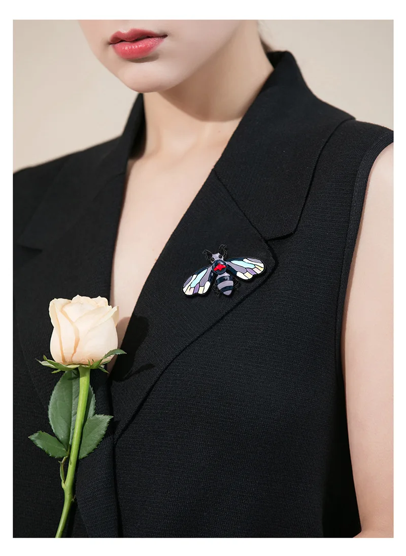 Женская Брошь в виде цветной пчелы стиле ретро | Украшения и аксессуары