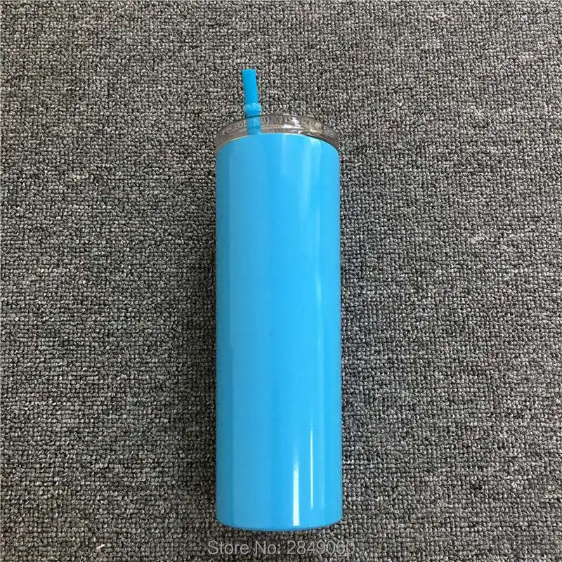 20oz F 20 унций Тощий стакан пивная чашка с крышкой соломенная тощая винная чашка с двойными стенками с вакуумной изоляцией кружка из нержавеющей стали тонкий термос бутылка - Цвет: 20oz F