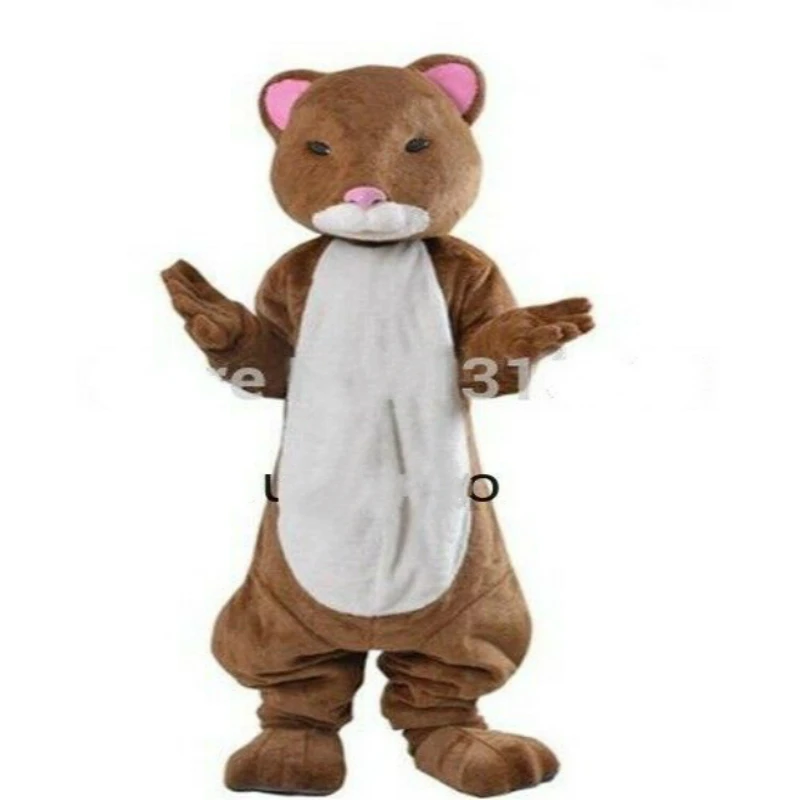 Goede Cute Furry Hamster Mascot Costume Cosplay Brown Mouse Fursuit Carnival Stage Performance Costume Set