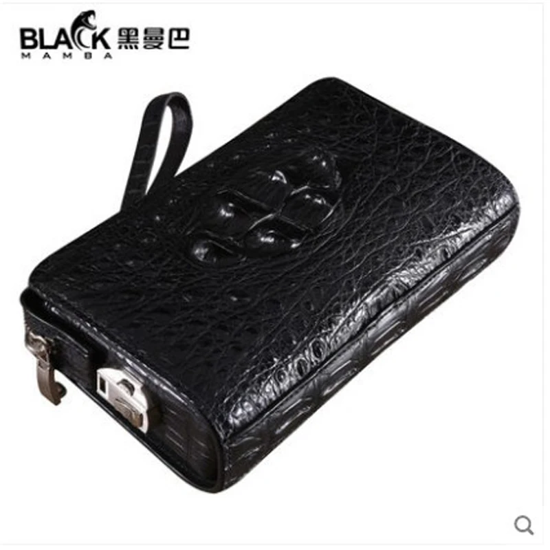 

Мужская сумка-клатч heimanba, из крокодиловой кожи, с замком с паролем, большой вместимости