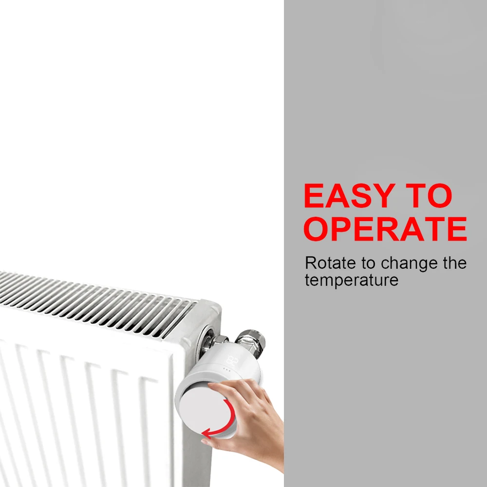 

TUYA Zigbee Thermostat Valve Thermostatic Radiator Valve Controller Heater Temperature Voice Control Works with Google Home