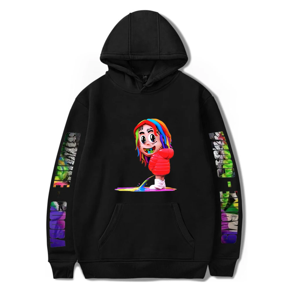 

Новые толстовки 6IX9INE GOOBA, свитшоты для мужчин и женщин, толстовка большого размера в стиле Харадзюку, одежда в стиле хип-хоп, повседневный пул...