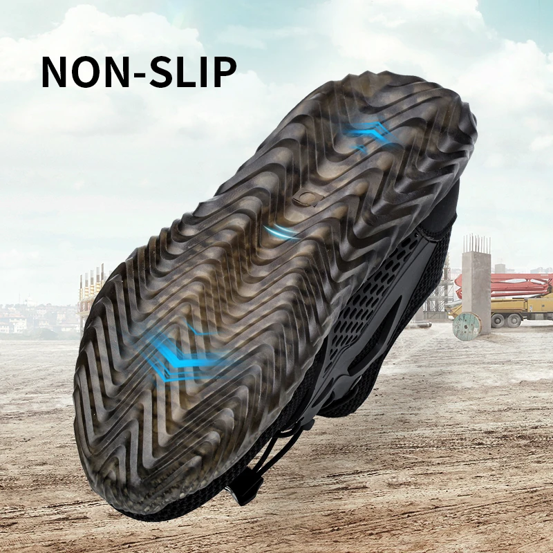 DYKHMILY Рабочая безопасная обувь для мужчин и женщин со стальным носком устойчивые