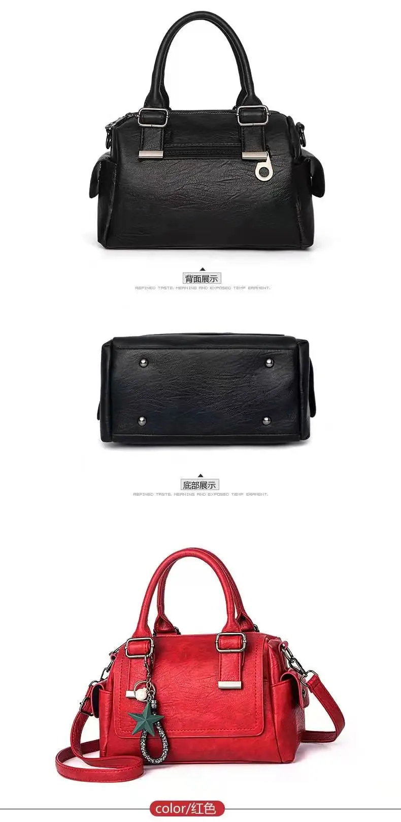 

New female bag 2021 large-capacity trendy simple handbag fashion Korean style one-shoulder messenger bag