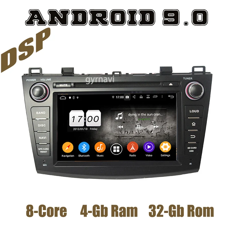 Px6 Android 9 0 Автомобильный GPS dvd dsp мультимедийный плеер для mazda 3 2010 2011 2012 2013 с wifi usb 4 + 64