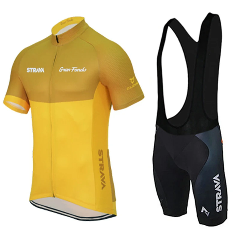 

2022 New Cycling Jersey Set Men Ropa Ciclismo Summer Style Maillot Ciclismo Sportswear Short Sleeve Cycle Jersey Red Yellow