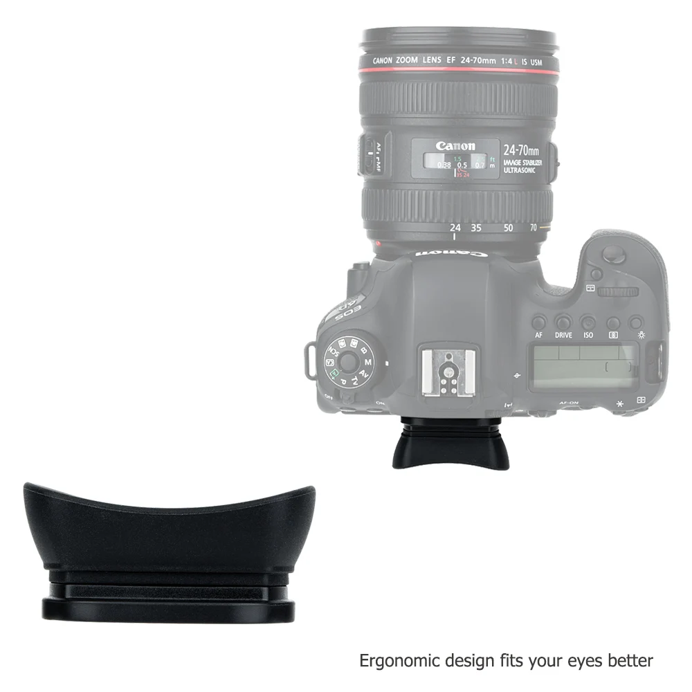 Soft Long Viewfinder Eyecup Eyepiece for Canon EOS 90D 80D 70D 60D 77D 6D Mark II 5D 50D 40D 30D EB EF Eye cup | Электроника