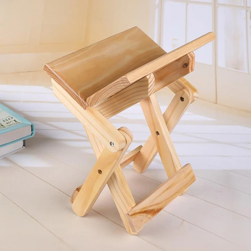 Деревянный складной стул портативный бытовой уличный идеально подходит для