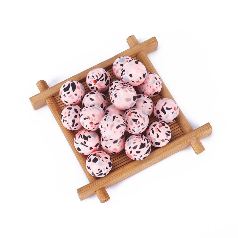 

12mm 20Pcs/Lot BPA Free Food Grade Safe Silicone Loose Beads for DIY Baby Pacifier Chain Chew Teething Beads Accesories