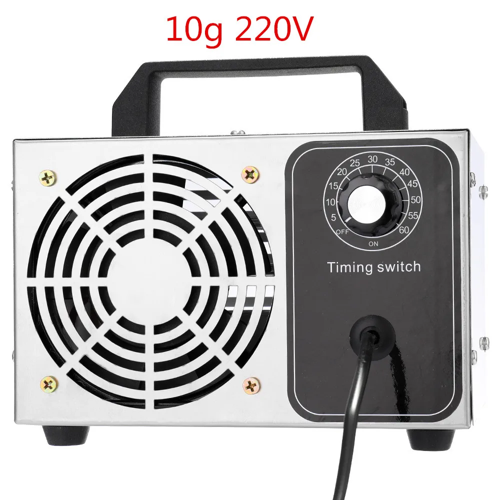

220V 10g Ozone Generator Disinfection Machine Air Filter Purifier Fan For Home Car Formaldehyde sanitizer with Timing Switch
