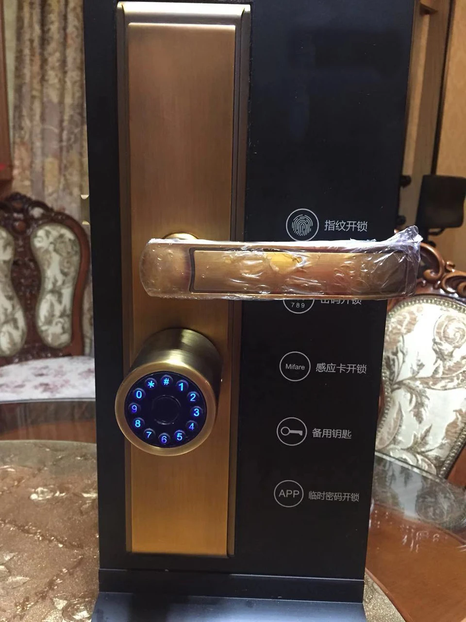 TTlock Wi-Fi приложение Bluetooth дверные замки отпечатков пальцев IC карты цифровой Смарт ручка блокировки