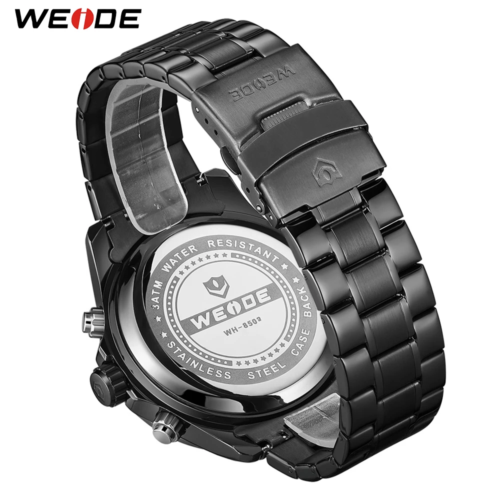 WEIDE роскошные брендовые часы кварцевые модные цифровые с календарем хронографом