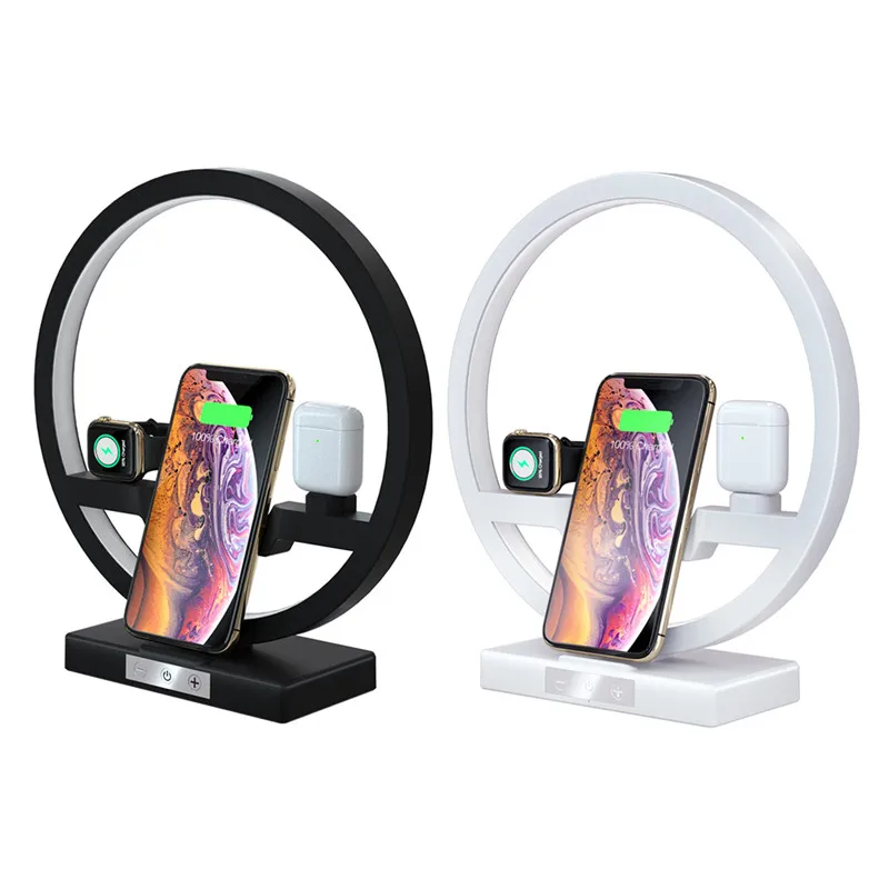 3 в 1 5W/7 5 Вт/10 Вт Беспроводное зарядное устройство для Iphone наручных часов Apple Watch