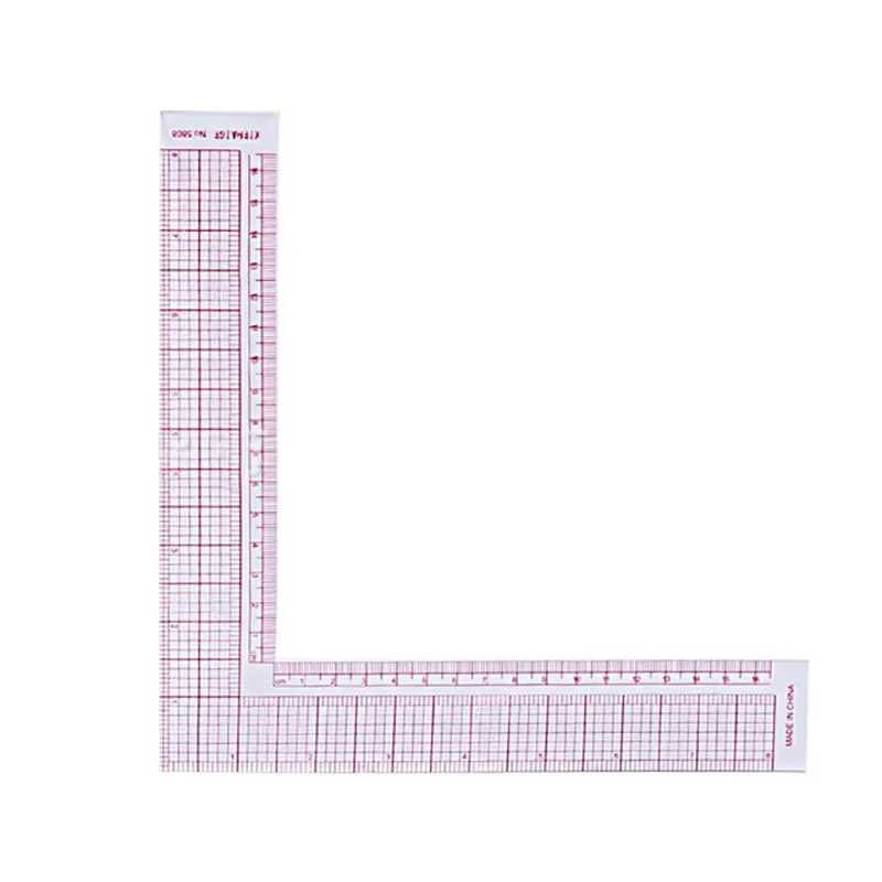 

Garment Cutting Plastic Quilting Ruler For Sewing Accessories Patchwork Tools Tailor Craft Scale Rule Drawing Supplies L Shape