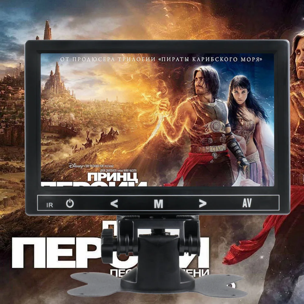 7 &quotLCD HD Беспроводной автомобильный подголовник монитор HDMI/VGA/AV/USB/SD TV &amp PC 2