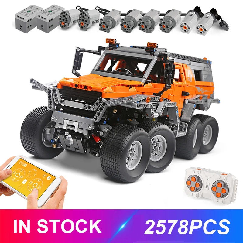 Пресс форма для короля RC блоки 13088 Avtoros шаманского 8x8 Совместимость Lepinblocks 23011Technic