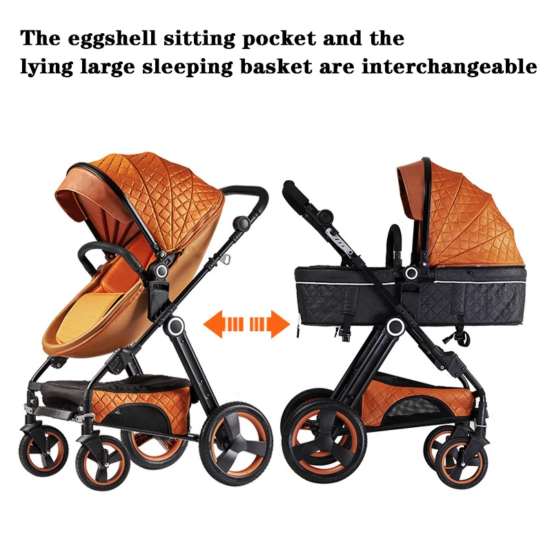 

Baby Stroller Folding High Landscape Light Weight Portable Travel Pram Children Pushchair Newborn Baby Car Carriage Kids Trolley
