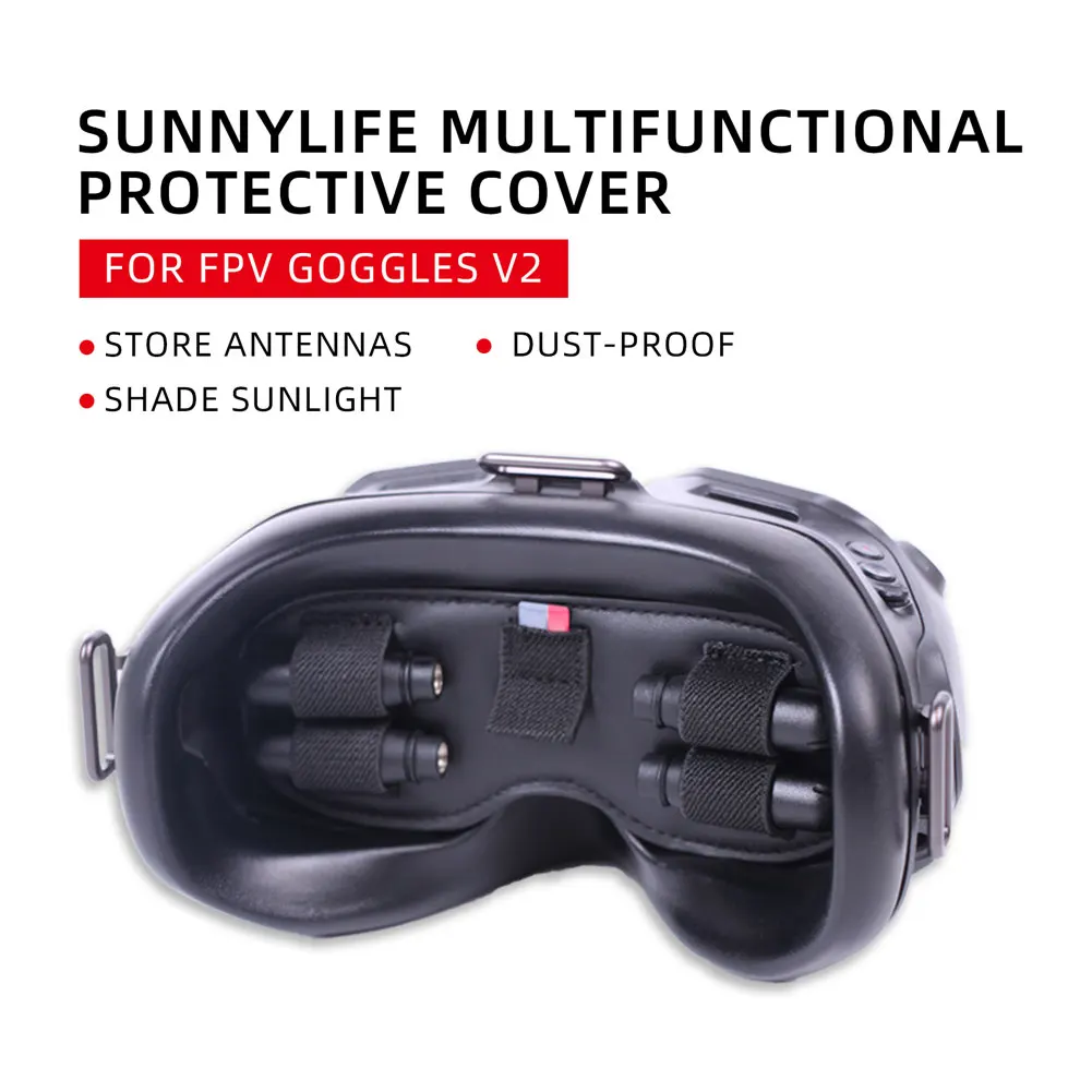 

Protective Cover For DJI FPV Goggles V2 Dustproof Sunshade Pad Antenna MicroSD Card Storage Holder For DJI FPV Combo Accessories